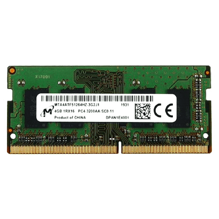 رم لپ تاپ میکرون 4 گیگابایت DDR4 با فرکانس 3200 مگاهرتز